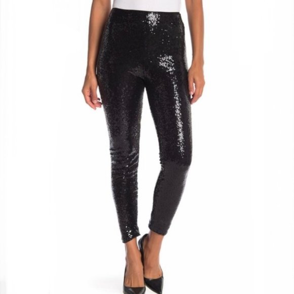 WAYF High Waist Sequin Leggings - Picture 3 of 8